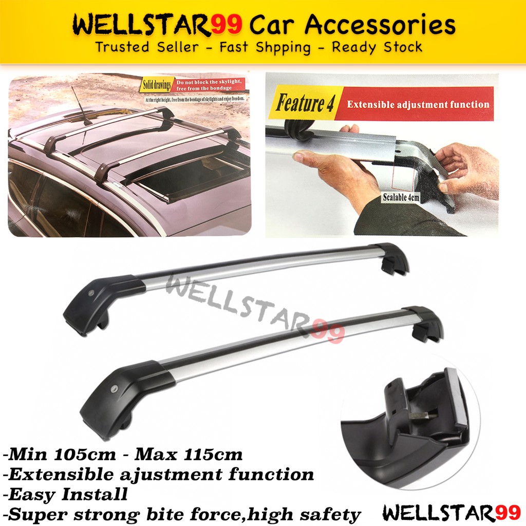Universal Adjustable Car Roof Rack Cross Bar Crossbars Cargo Luggage