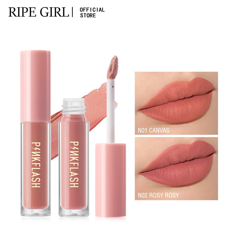 PINK FLASH 14 COLOR Pink Liquid Lipstik Matte Long Lasting Lipstick