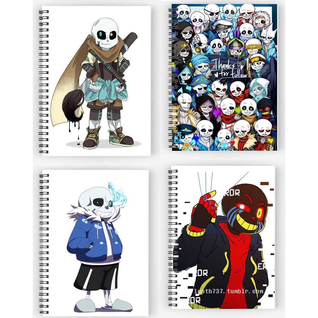 Với bút chì và cuốn sổ của Notebook Undertale ink sans error sans, bạn đã sẵn sàng khám phá thế giới đầy màu sắc và độc đáo của các nhân vật Sans.