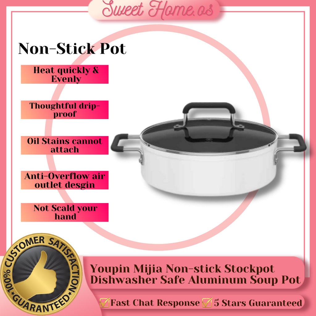 Youpin Mijia Non-stick Stockpot Dishwasher Safe Aluminum Soup Pot (Imported)