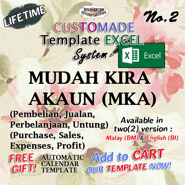 Mudah Kira Akaun Record System (MKA) [Lifetime] (Microsoft Excel) - IKN
