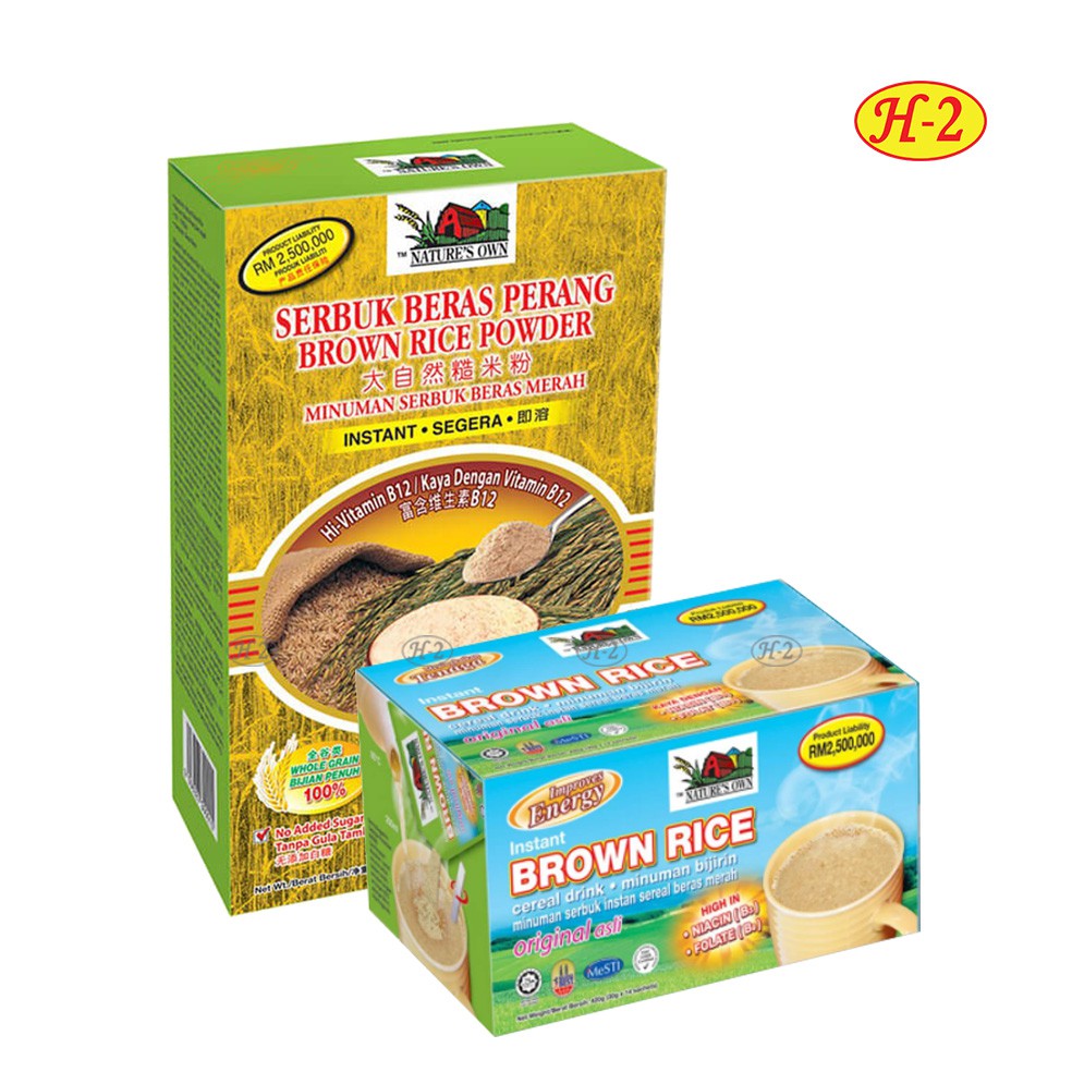Nature's Own Instant Brown Rice Powder/ Cereal (400g/ 30g x 14 sachets