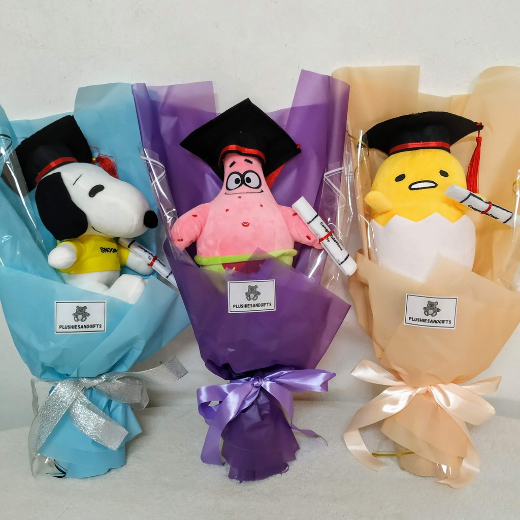 snoopy graduation plush