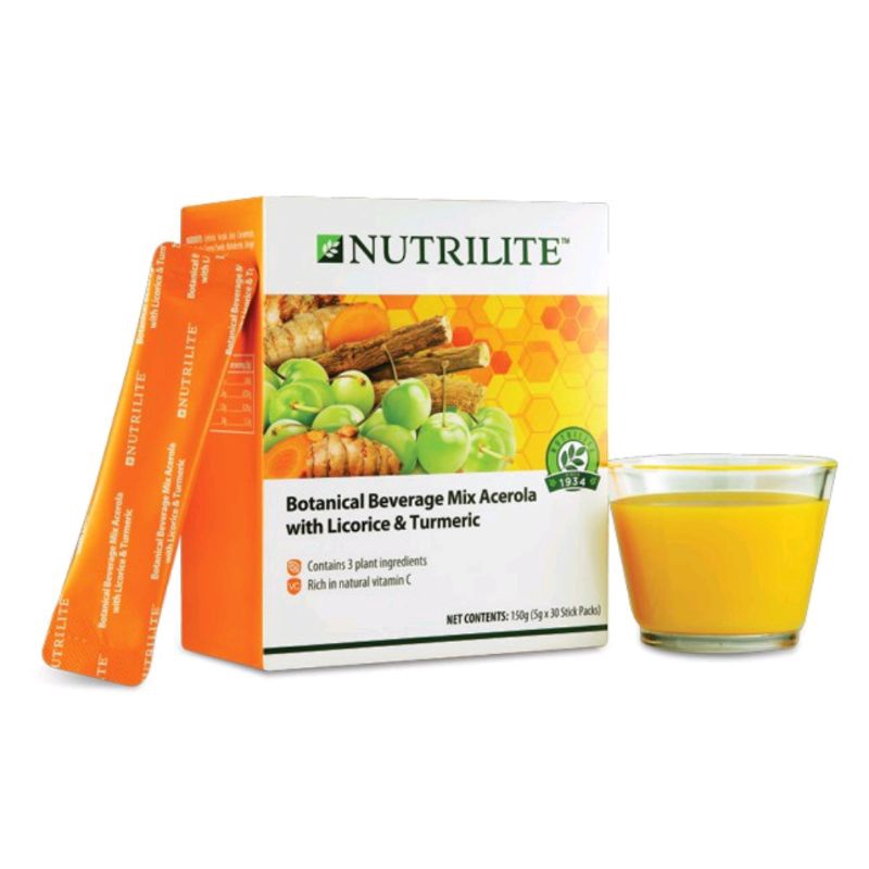 Amway Nutrilite Botanical Beverage Mix Acerola With Licorice And