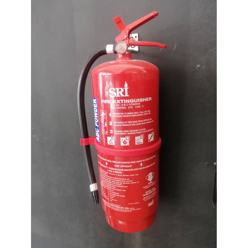 BOMBA LICENCE SRI 9KG ABC Dry Powder Type Fire Extinguisher | Shopee ...