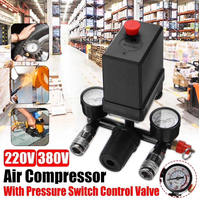 240V/380V AC Regulator Duty Air Compressor Pump Pressure Control Switch ...