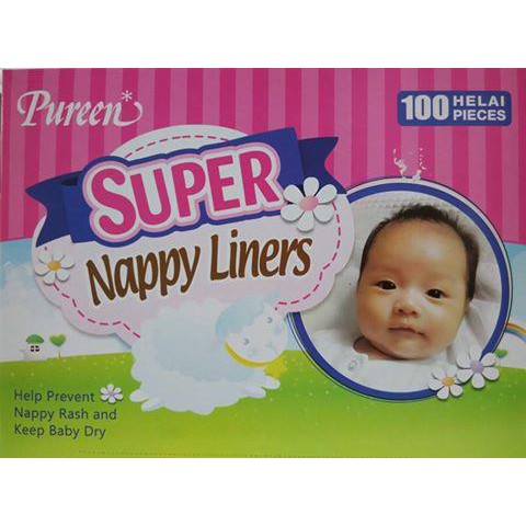 Pureen Super Nappy Liners 100 pieces