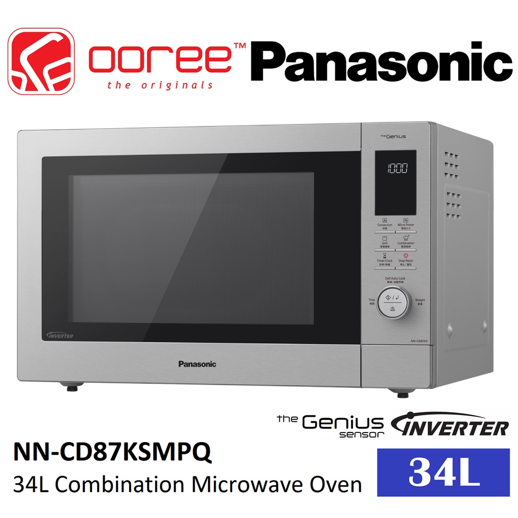 PANASONIC NNCD87KSMPQ NNCD87K 34L COMBINATION MICROWAVE OVEN WITH