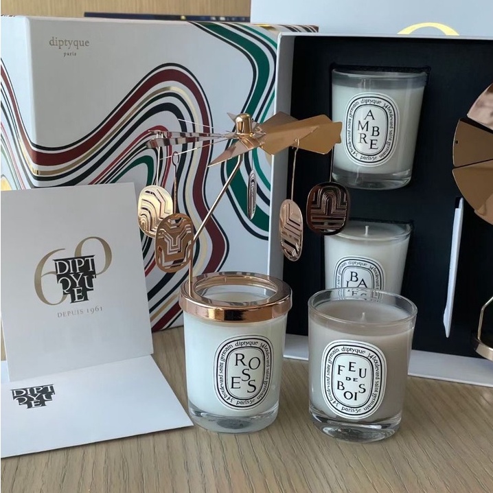 Diptyque Limited Edition Carousel Set Candle 2 IN 1 Set White Shopee Malaysia