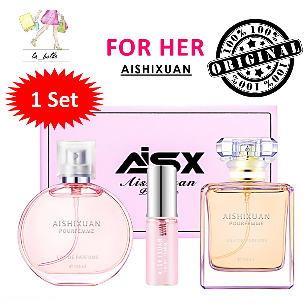 3 in 1 Fresh Women Perfume Set Gift Box 3 Bottles Of Fragrance Floral