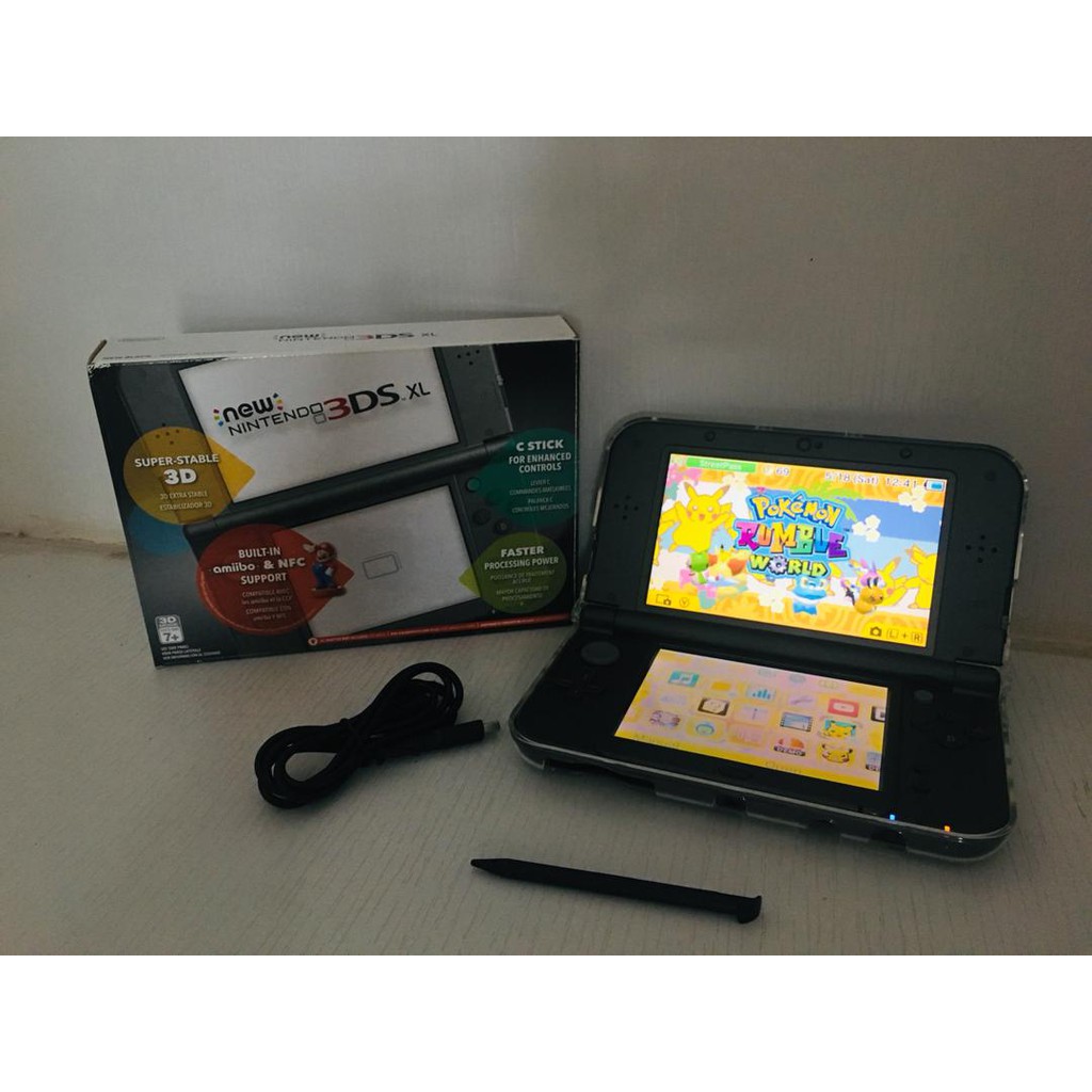 Preowned Nintendo New 3ds Xl Black Console Shopee Malaysia