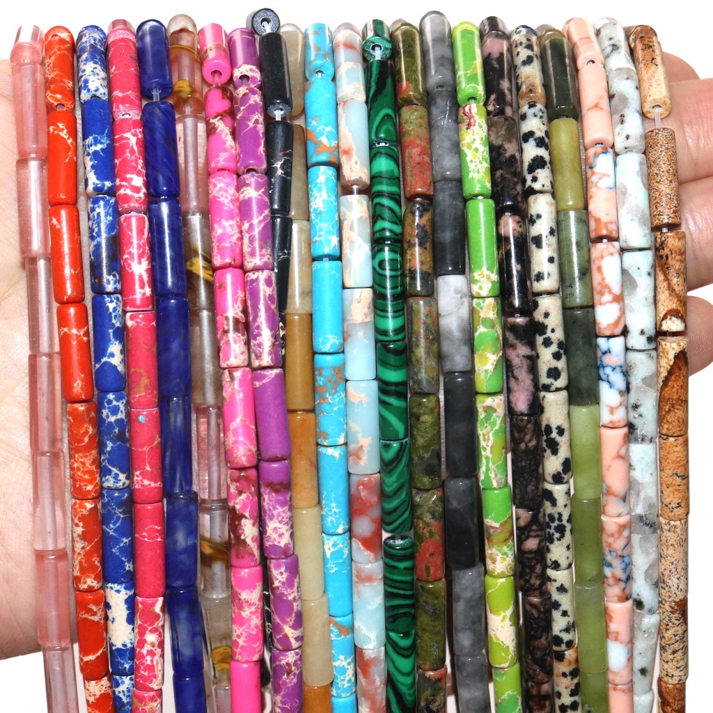 Natural stone beads 4x13 mm Spacer Beads For DIY making jewelry, necklaces, bracelets