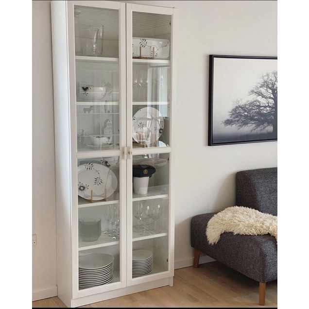 ikea billy oxberg full glass Shopee Malaysia