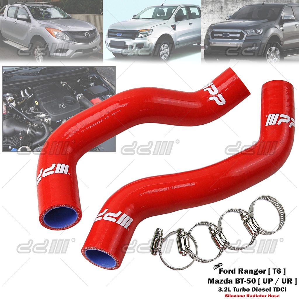 Silicone Radiator Hose Tube Pipe For Ford Ranger T6 Mazda BT-50 3.2L TDCi 12-ON