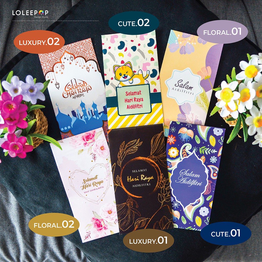 Sampul Raya Murah  Cantik 1 pack  10pcs Ready Stock 