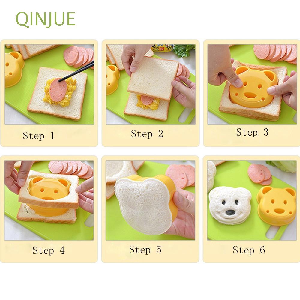 DIY Little Craft Bear Shape Bread Plastic Mould Cake Cutter Mold Sandwich Maker