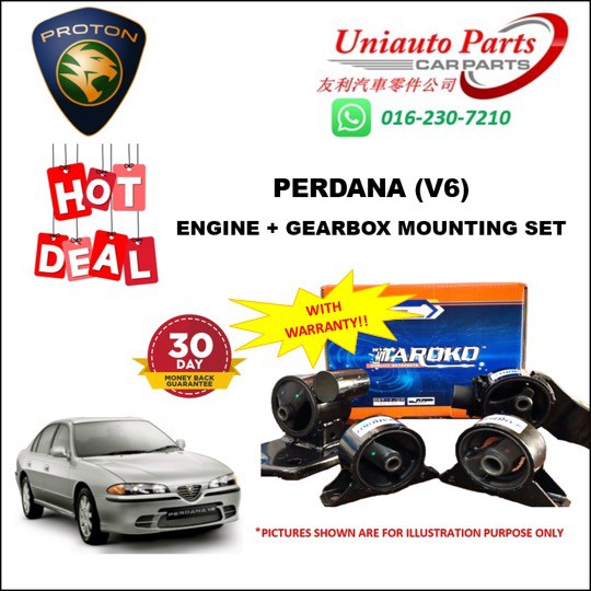 PROTON PERDANA (V6) ENGINE + GEARBOX MOUNTING SET (4PCS) Shopee Malaysia