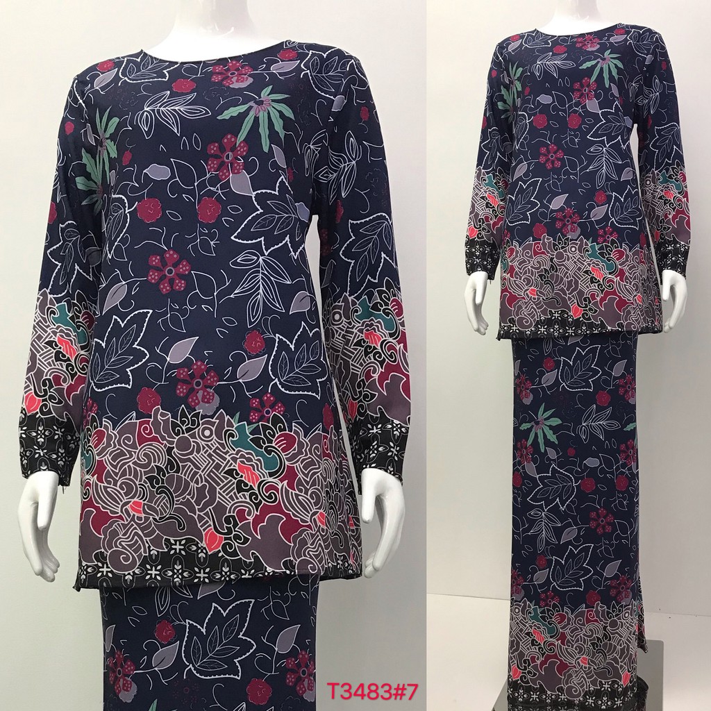 Nayla Z Baju Kurung Floral Design Long sleeve Lengan Nayla Z Baju Kurung Floral Design Long sleeve Lengan