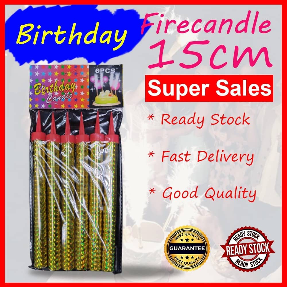 【 FLASH SALES READY STOCK】 Happy Birthday Candle Smokeless Firework Candle