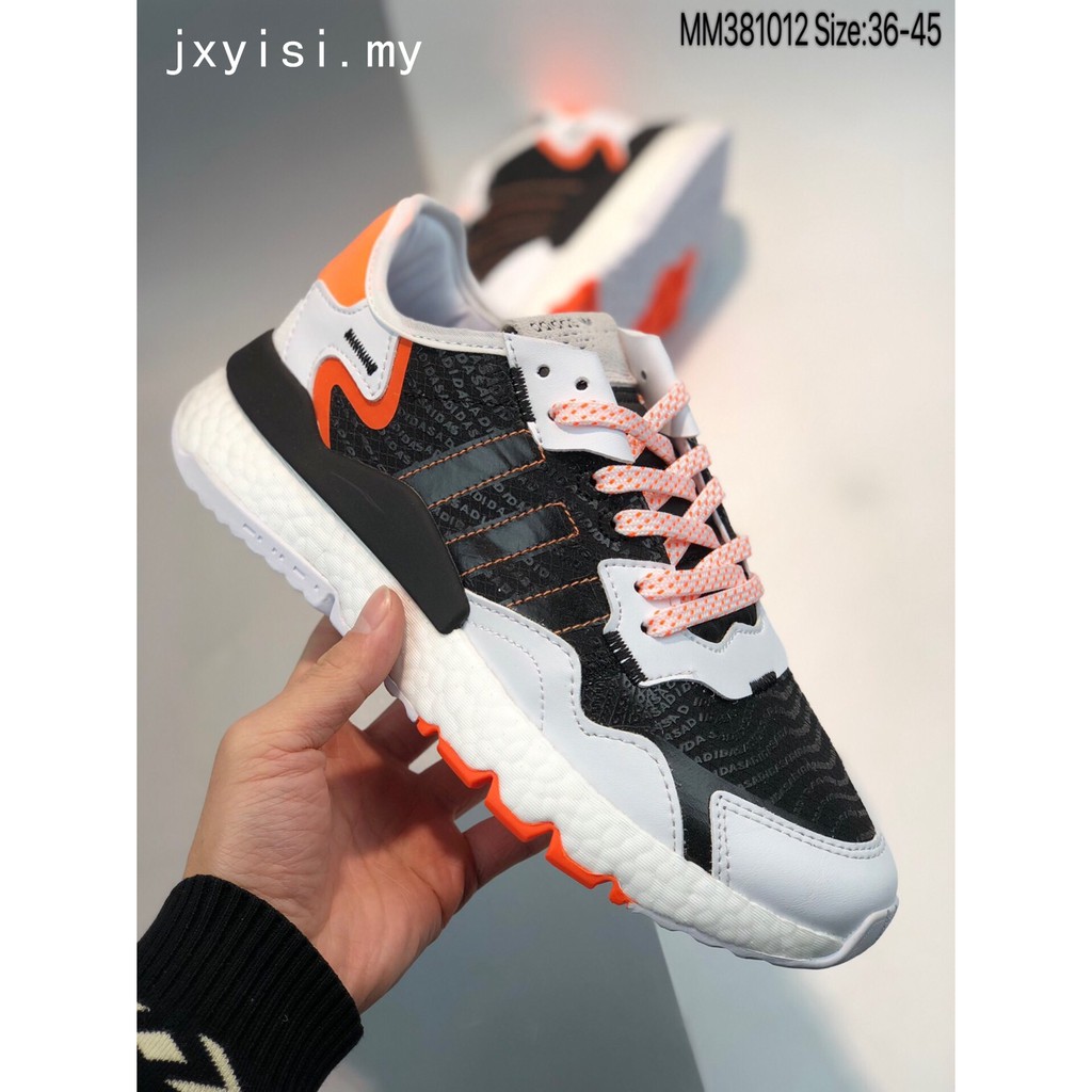 nite jogger black orange