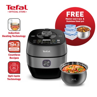 Image of Tefal Home Chef Smart Pro IH Induction Stainless Steel Multicooker Pressure Cooker (5.0L) CY638
