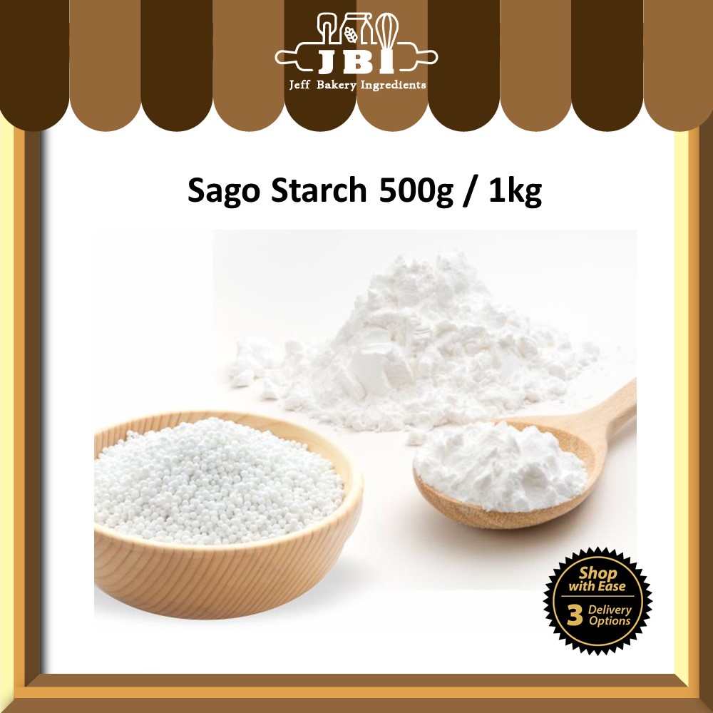 Sago Flour 沙谷粉 Tepung Sago 500g/1kg Kuih Bangkit Flour