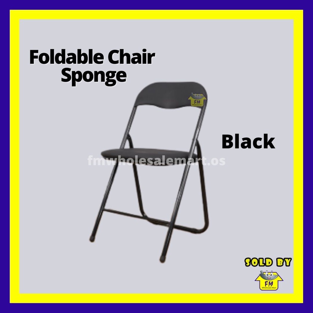 Folding Chair Sponge Dining Chair Designer Chair Office Chair/Foldable Chair Kerusi Lipat Foldable Chair Modern