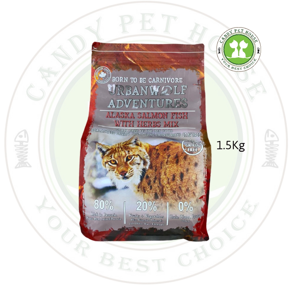 Urbanwolf Urban Wolf Adventures Cat Food Alaska Salmon Fish For Fur Skin 1 5kg Small