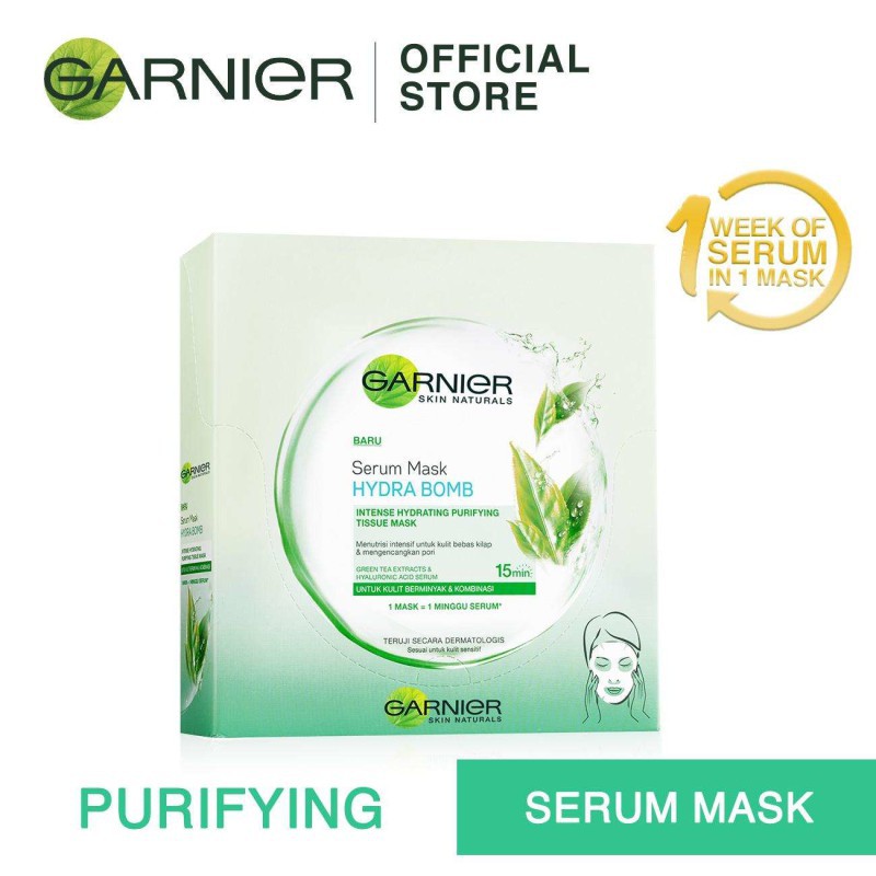 Buy Garnier Serum Face Mask Green Tea Purifying Skin Care Face Sheet Mask Seetracker Malaysia