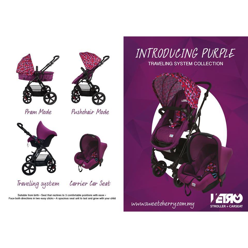 stroller sweet cherry vetro