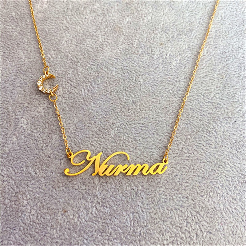 Custom name necklace,Arabic Name Necklace,Women Men Islam Handmade pendant choker Jewelry,raya