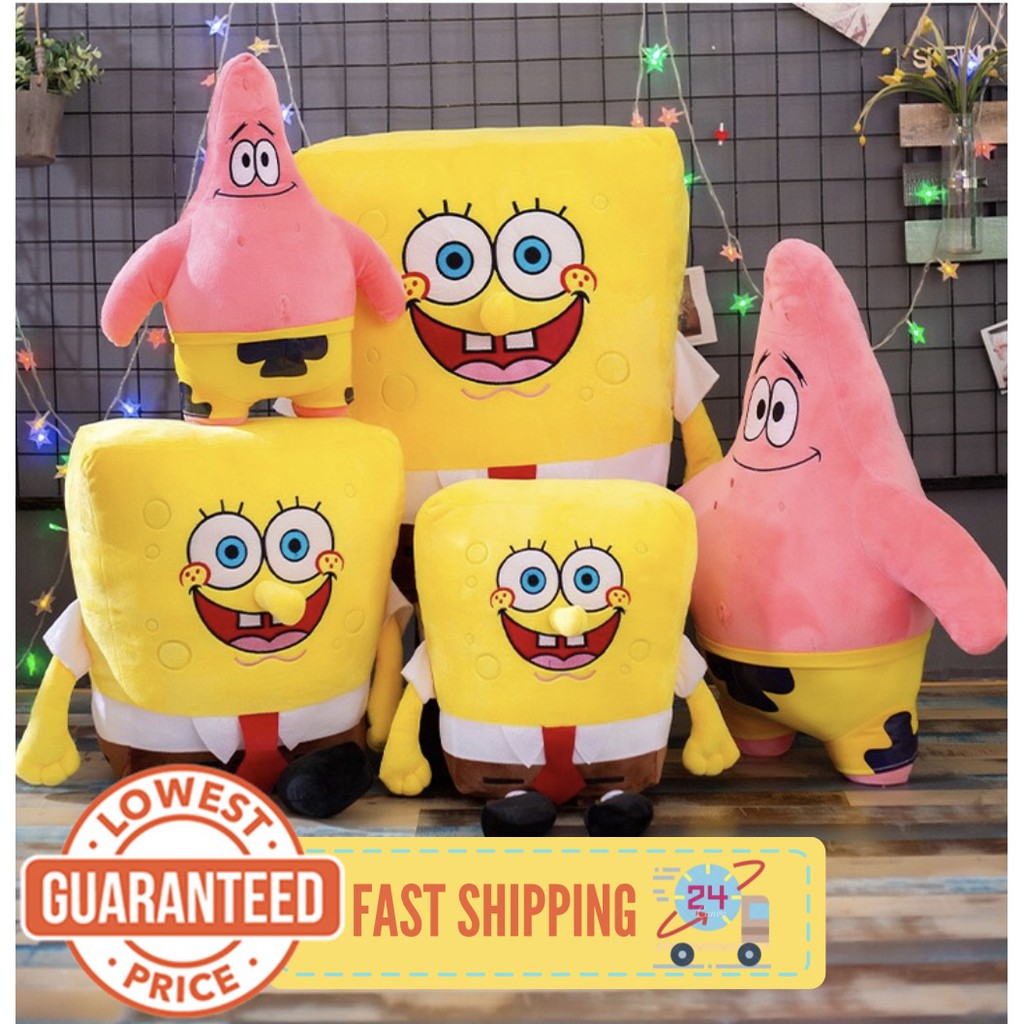 [Ships from KL] 35cm SpongeBob Stuffed Toys SpongeBob Doll SpongeBob ...