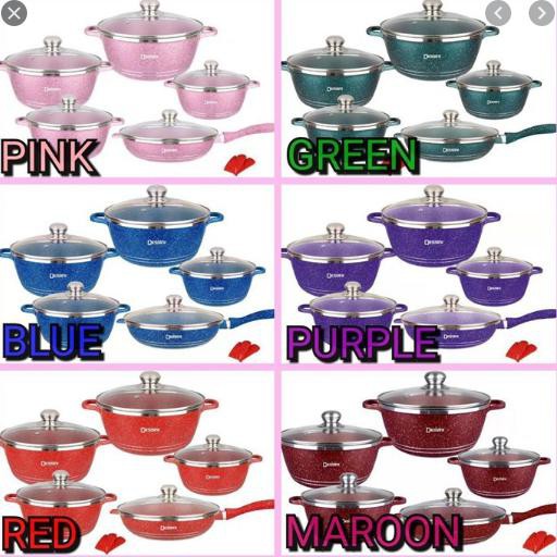 DESSINI ITALY 12PCS NON STICK CERAMIC  COATING COOKING 