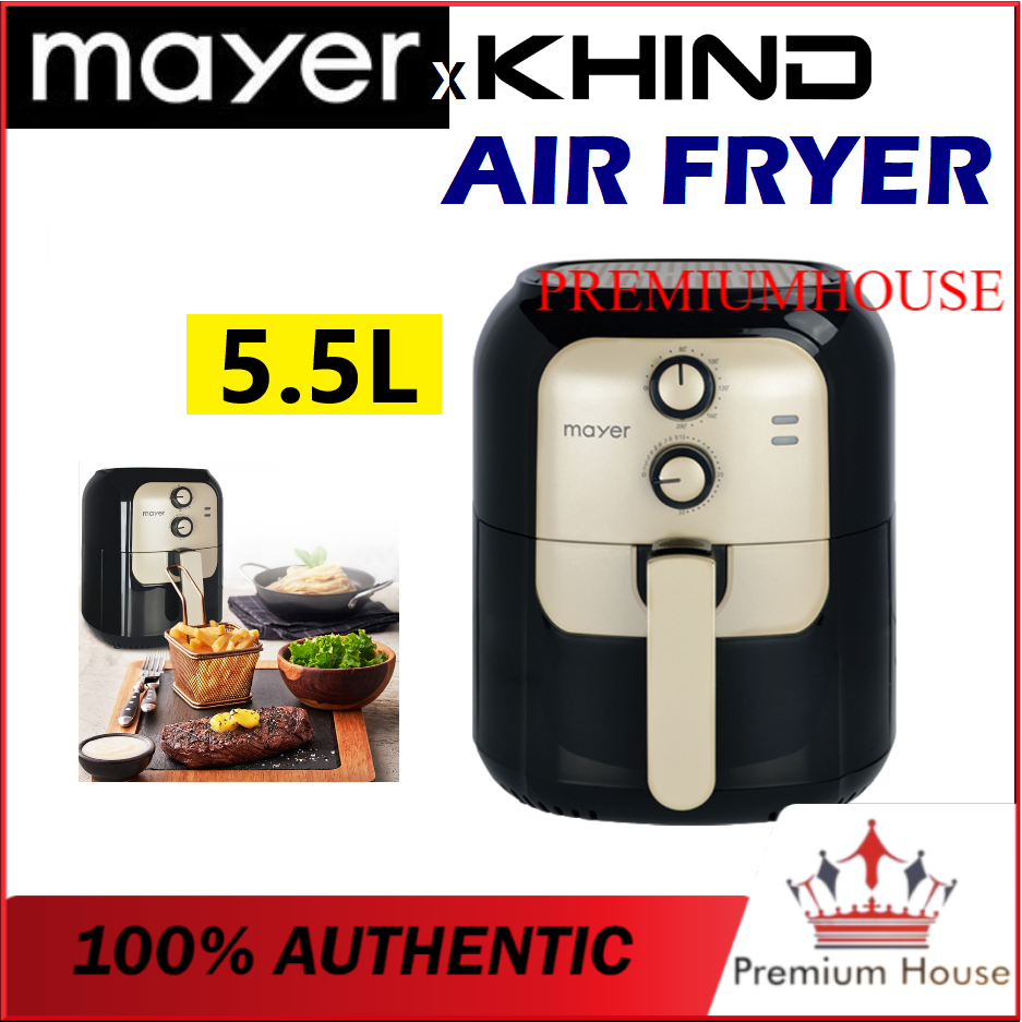[READY STOCK] MAYER KHIND MISTRAL Air Fryer MMAF505 (5.5L) Big Capacity