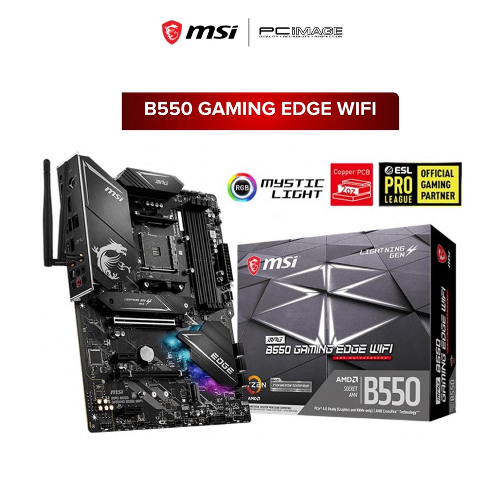 MSI MPG B550 Gaming Edge Wifi AM4 Motherboard | Shopee Malaysia