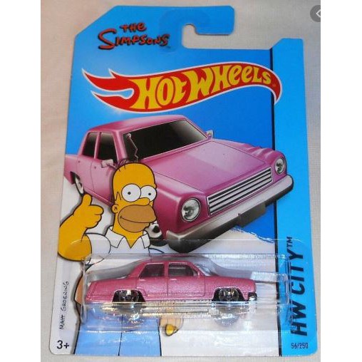 TOONED THE SIMPSONS FAMILY CAR HOT WHEELS 2015 HW CITY 