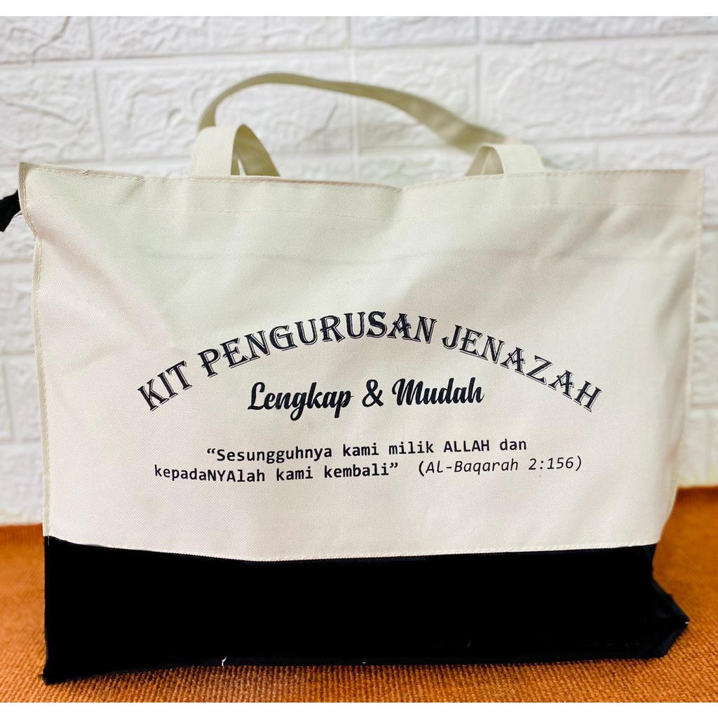 Set Lengkap Pengurusan Jenazah Muslim dan Muslimah / Kain Kafan Siap di Potong / Kapas / Serbuk Cendana / Kapur Barus *