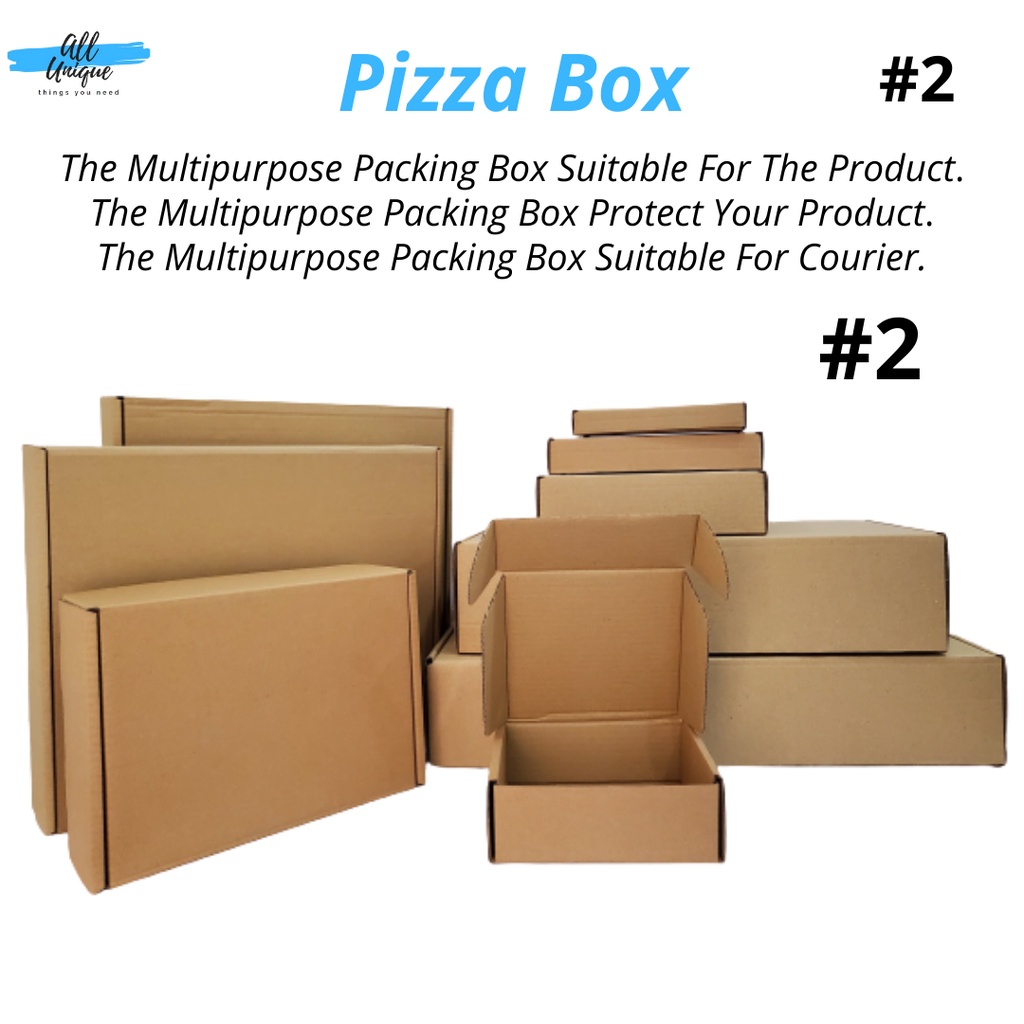 Pizza Box-#2-Carton Box-Courier Box-Kotak hantaran | Shopee Malaysia