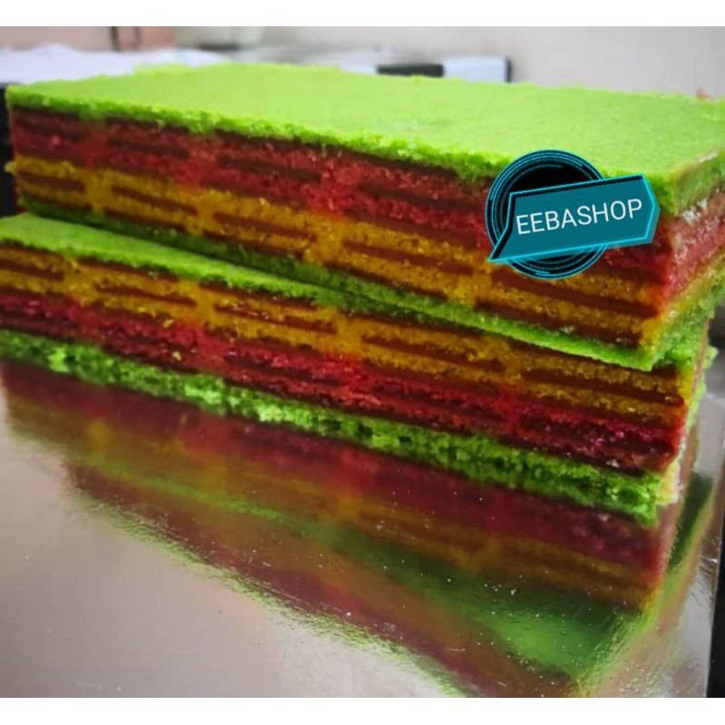 Kek Lapis Asam Manis Bakar Sukatan Cawan