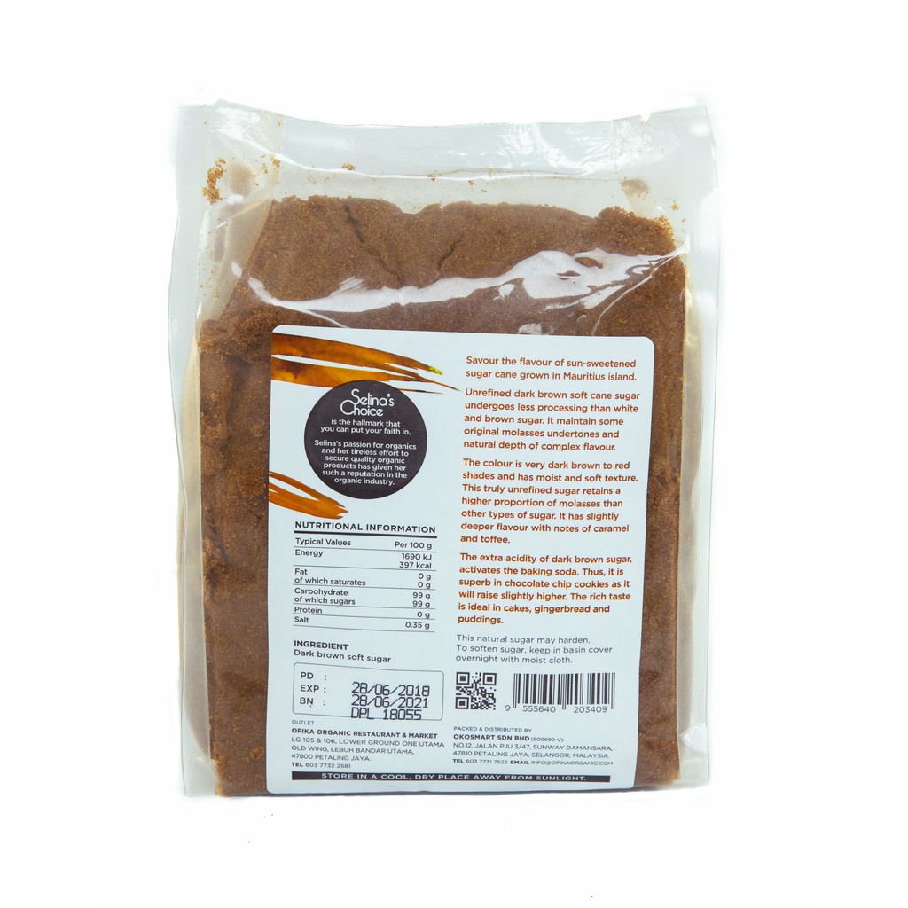 Opika Unrefined Dark Soft Brown Sugar 500gm Shopee Malaysia