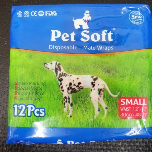 pet soft disposable male wraps