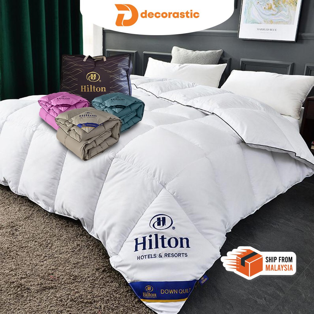 [ FREE BAG ] COMFORTER HILTON QUILT 3KG COMFORTER QUEEN SIZE BLANKET 