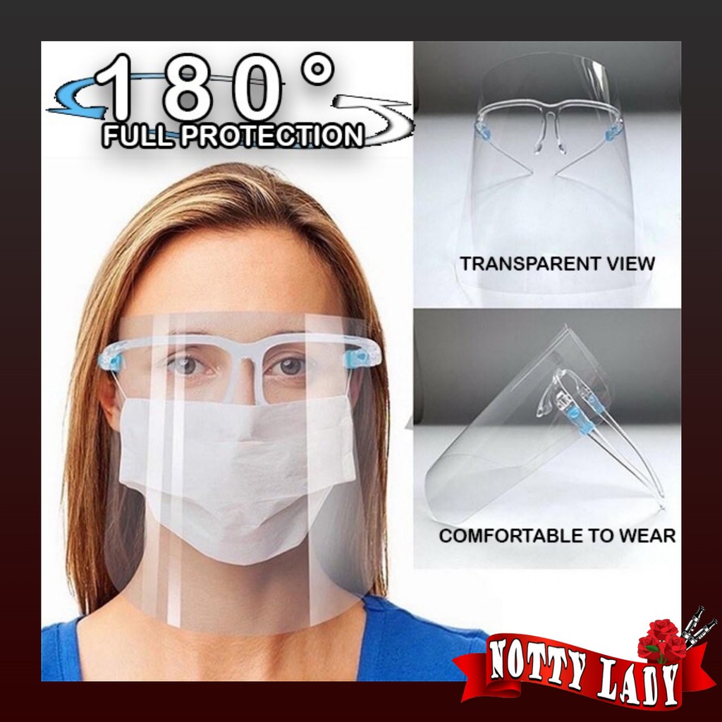 Ready Stock]Face Shield Anti Virus Face Protection hood eye protection Anti- saliva Extra Protection anti fog anti splat | Shopee Malaysia
