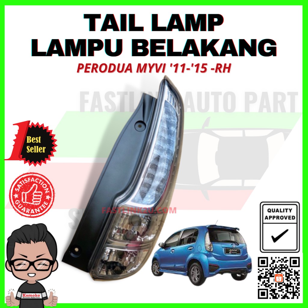 Buy Perodua Myvi Lagi Best Ikon Icon Tail Lamp Clear Vision Lampu Belakang Smoke 100 High Quality Seetracker Malaysia