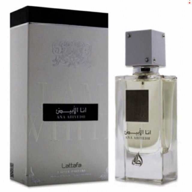 Ana abiyedh 60 ml perfume EDP lattafa minyak wangi lelaki tahan lama ...