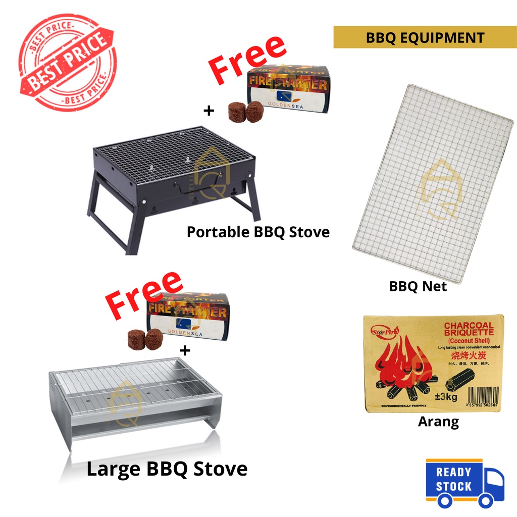 GDH Portable BBQ Grill Outdoor Folding Barbecue Outdoor Charcoal