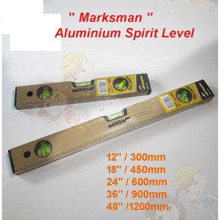 Spirit Level 18" 24" 36" 48" 71" Builders DIY Tools Milled Top By Marksman 
