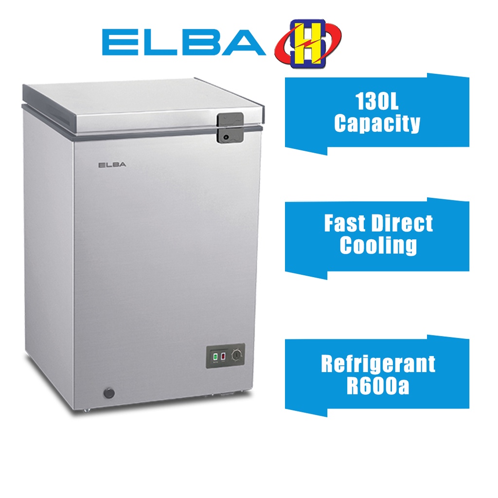 Elba Freezer (130L) Direct Cooling Chest Freezer ARTICO EF-E1310(GR ...