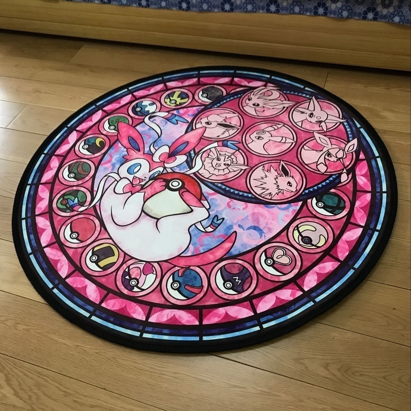 Anime Cute Velboa Floor Rug Pokemon GO Manga Carpet Room Doormat Non-slip Carpet 