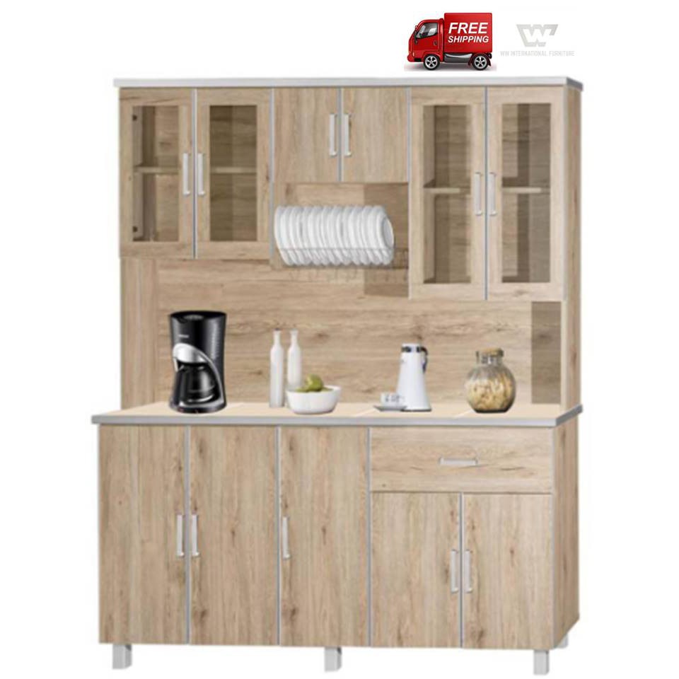 6 Tall Kitchen Cabinet Kabinet  Dapur Almari Pinggan  